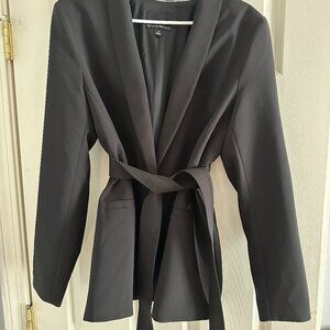 Banana Republic Women's Belted Blazer Black 14